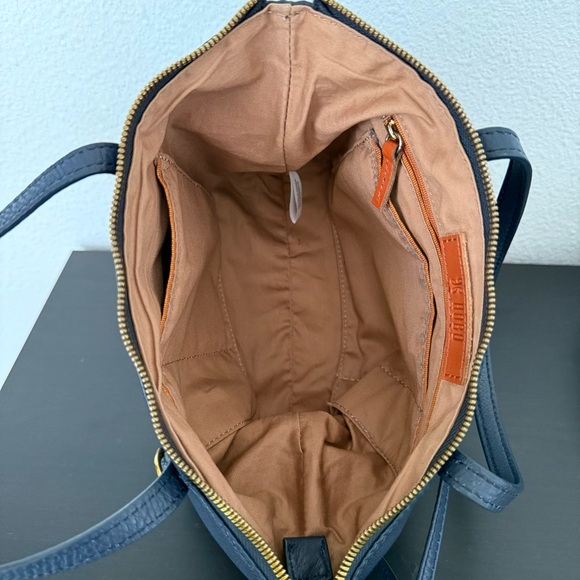 HOBO Kingston Leather Mini Tote Crossbody Bag Navy Blue - Picture 11 of 16